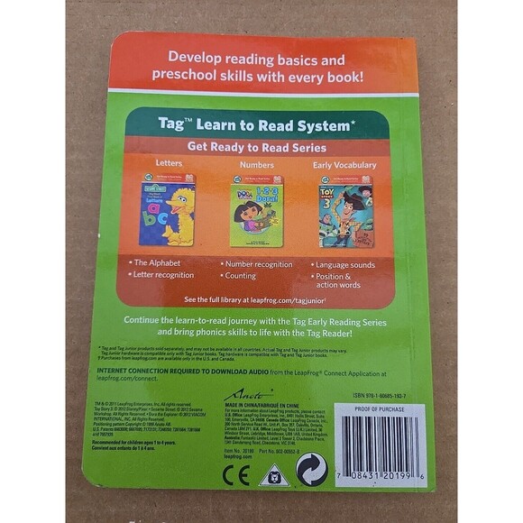 Leap Frog Tag Junior The Jog Short Vowels Sounds Development Reading Basics Book - Picture 2 of 3